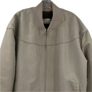 VTG MacMurray of California Beige Lined Jacket Size XL Made In USA Spun Nylon